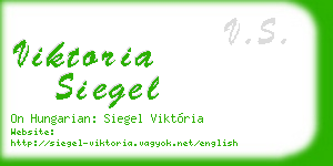viktoria siegel business card